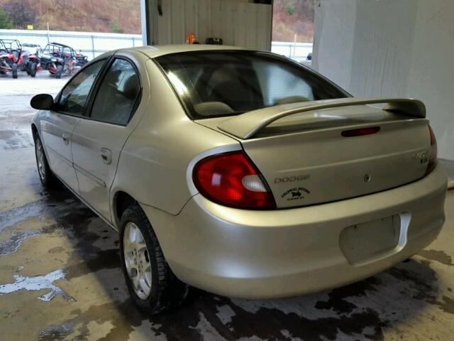 1B3ES56C22D622238 - 2002 DODGE NEON ES SILVER photo 3