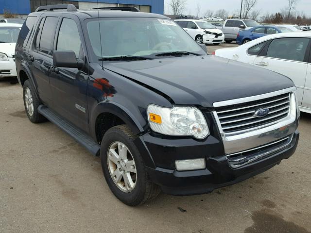 1FMEU73E87UB47286 - 2007 FORD EXPLORER X BLACK photo 1