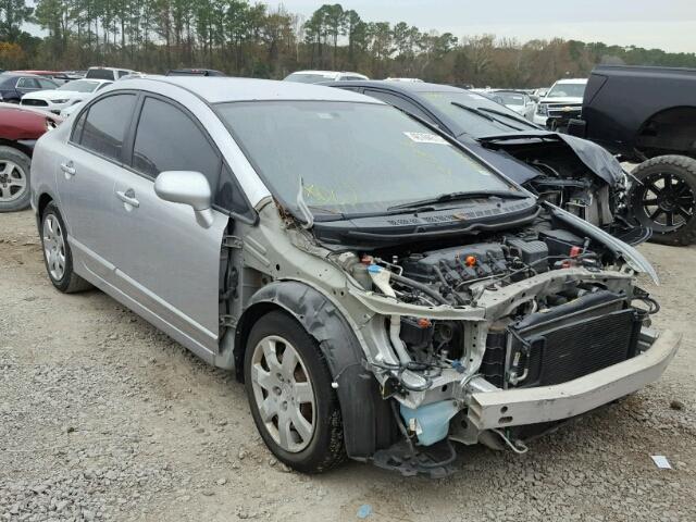 1HGFA16576L030332 - 2006 HONDA CIVIC LX SILVER photo 1