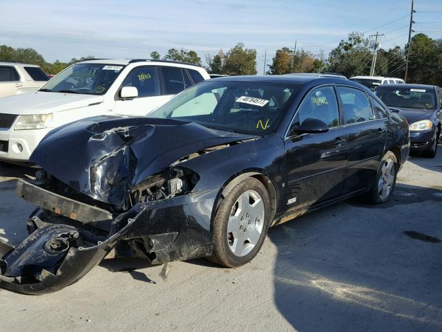 2G1WD58C269227157 - 2006 CHEVROLET IMPALA SUP BLACK photo 2