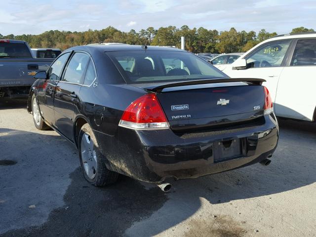 2G1WD58C269227157 - 2006 CHEVROLET IMPALA SUP BLACK photo 3