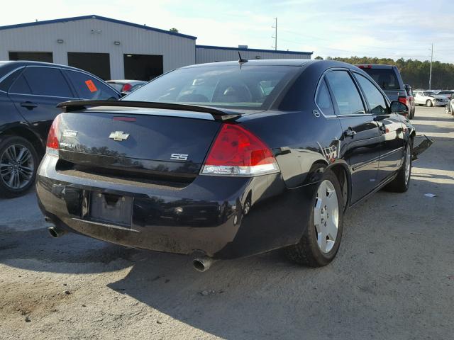 2G1WD58C269227157 - 2006 CHEVROLET IMPALA SUP BLACK photo 4