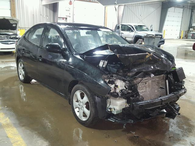 KMHDU46D77U113367 - 2007 HYUNDAI ELANTRA GL BLACK photo 1