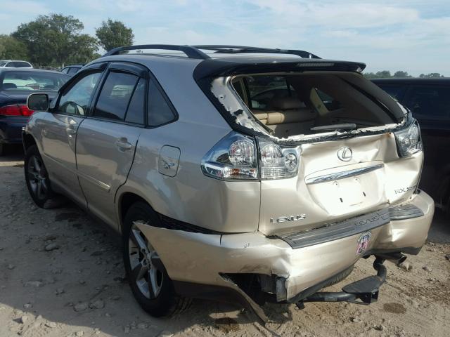 JTJGA31U740040156 - 2004 LEXUS RX 330 GOLD photo 3