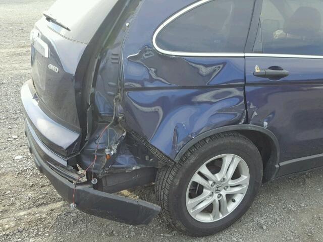 5J6RE4H57BL097502 - 2011 HONDA CR-V EX ლურჯი ფოტო 9