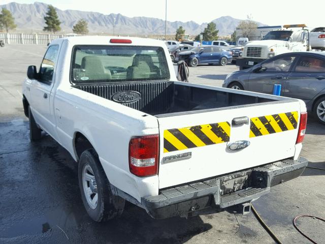 1FTYR10D49PA41527 - 2009 FORD RANGER WHITE photo 3