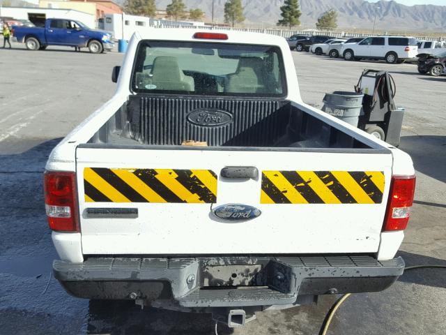 1FTYR10D49PA41527 - 2009 FORD RANGER WHITE photo 6