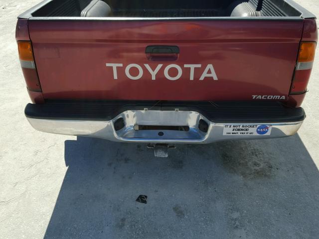 4TANL42NXVZ234450 - 1997 TOYOTA TACOMA MAROON photo 6