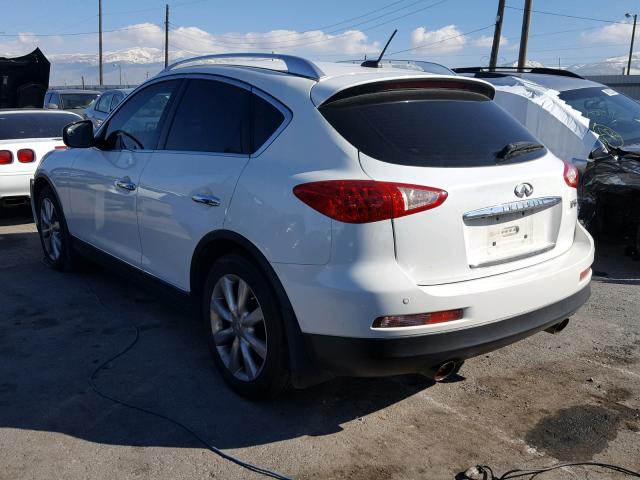 JNKAJ09F18M357831 - 2008 INFINITI EX35 BASE WHITE photo 3