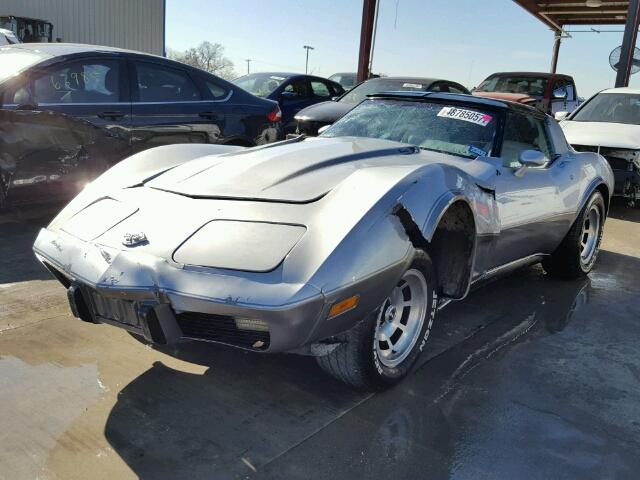 1Z8748S409317 - 1978 CHEVROLET CORVETTE SILVER photo 2