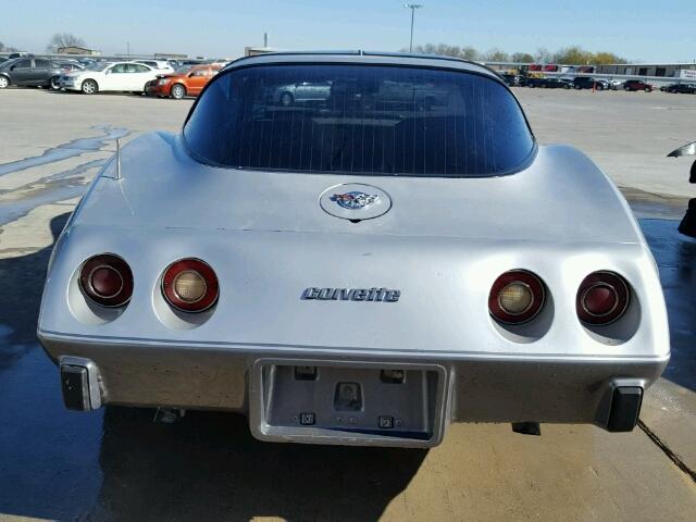 1Z8748S409317 - 1978 CHEVROLET CORVETTE SILVER photo 6