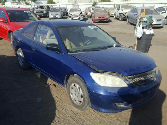 1HGEM21195L040985 - 2005 HONDA CIVIC DX V BLUE photo 1