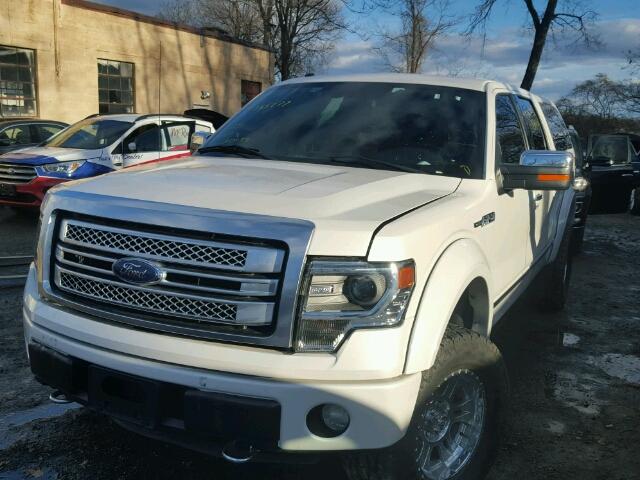 1FTFW1EF8EFA11859 - 2014 FORD F150 SUPER WHITE photo 2