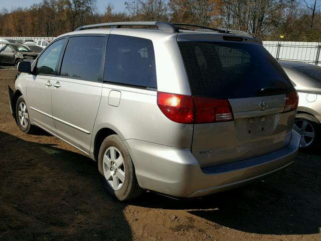 5TDZA22C65S257885 - 2005 TOYOTA SIENNA XLE SILVER photo 3