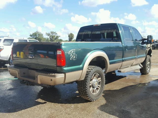 1FT7W3BT5CEA55685 - 2012 FORD F350 SUPER GREEN photo 4