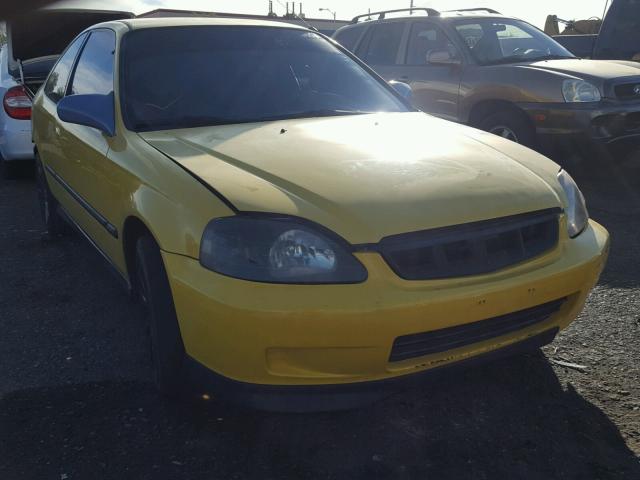 1HGEJ6222VL012775 - 1997 HONDA CIVIC DX YELLOW photo 1