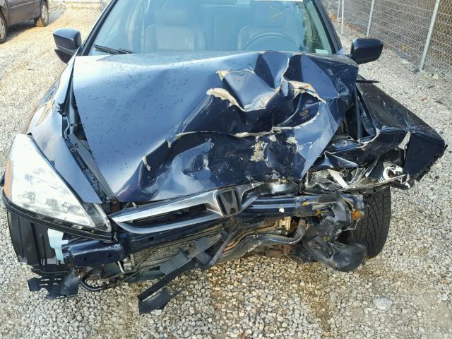 1HGCM66597A040512 - 2007 HONDA ACCORD EX BLUE photo 7