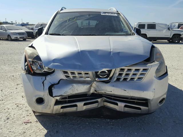 JN8AS58VX8W103872 - 2008 NISSAN ROGUE S SILVER photo 9