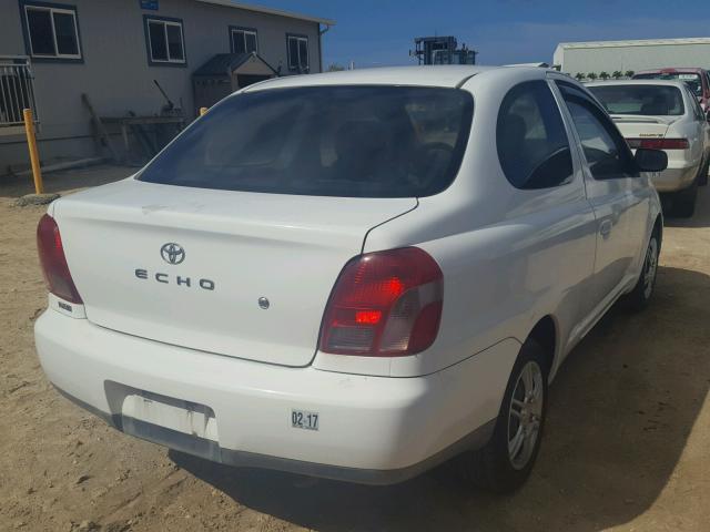 JTDAT123720218755 - 2002 TOYOTA ECHO WHITE photo 4