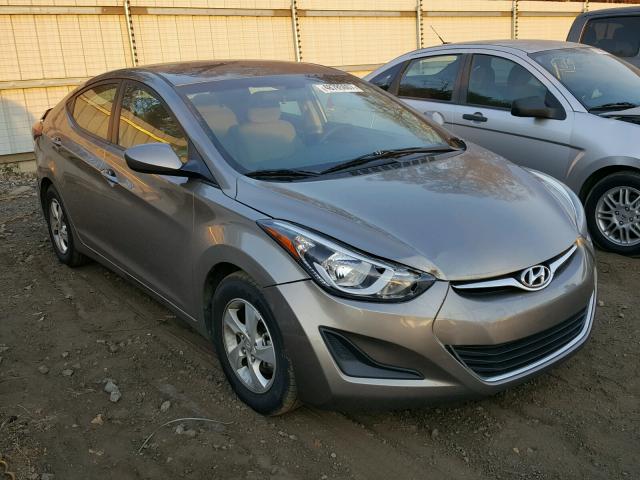 5NPDH4AE5EH511189 - 2014 HYUNDAI ELANTRA SE GOLD photo 1