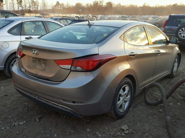 5NPDH4AE5EH511189 - 2014 HYUNDAI ELANTRA SE GOLD photo 4