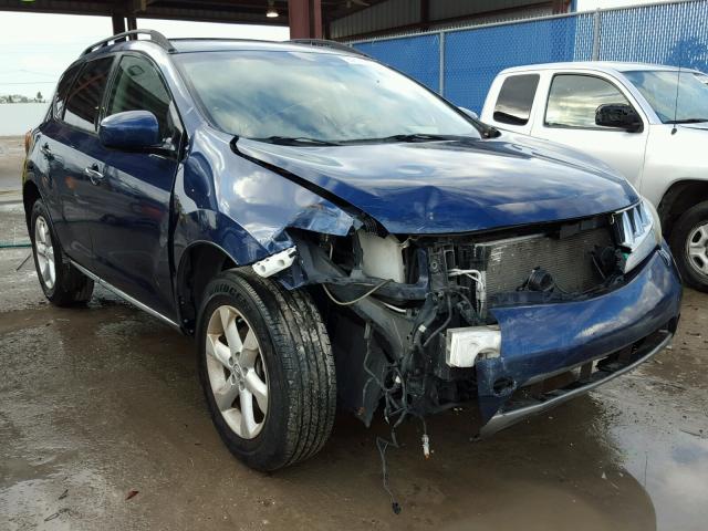 JN8AZ18U19W029982 - 2009 NISSAN MURANO S BLUE photo 1