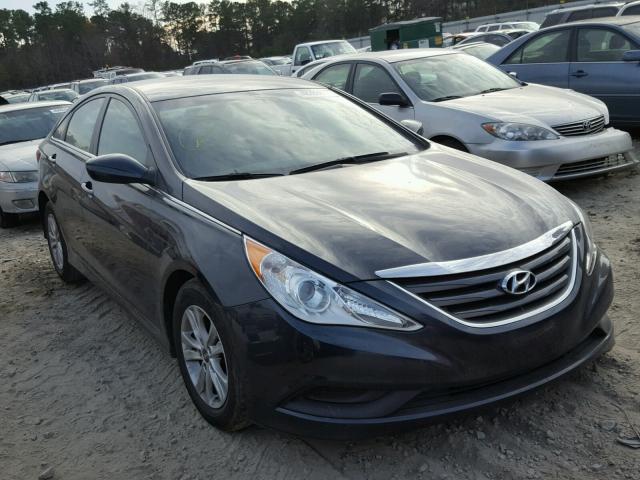 5NPEB4AC1EH913473 - 2014 HYUNDAI SONATA GLS BLUE photo 1