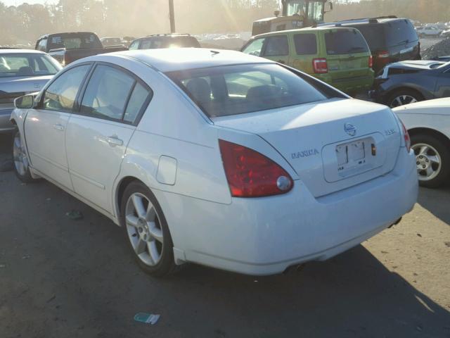 1N4BA41E35C850739 - 2005 NISSAN MAXIMA SE WHITE photo 3