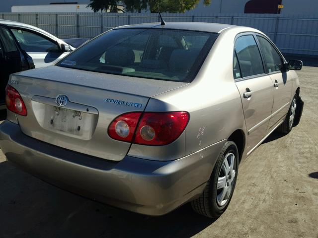 1NXBR32E38Z031073 - 2008 TOYOTA COROLLA CE GOLD photo 4