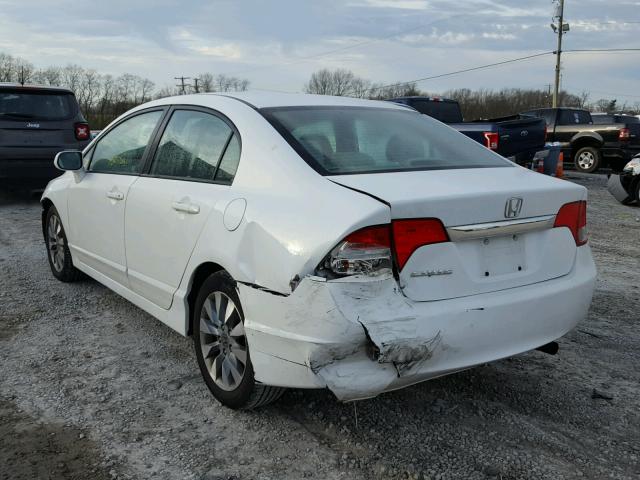 19XFA1F86AE035872 - 2010 HONDA CIVIC EX WHITE photo 3