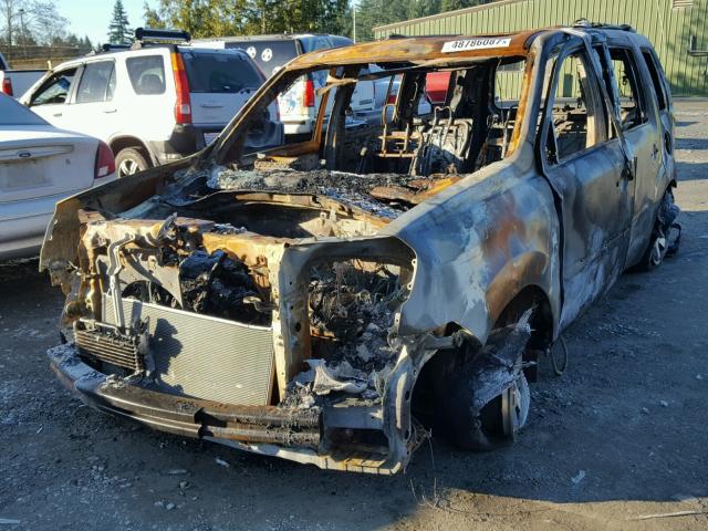 5FNYF48549B050715 - 2009 HONDA PILOT EXL BURN photo 2