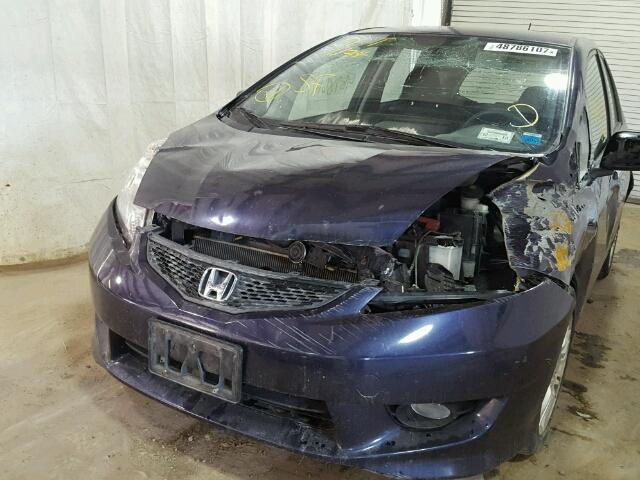 JHMGE8H43AS003324 - 2010 HONDA FIT SPORT BLUE photo 9