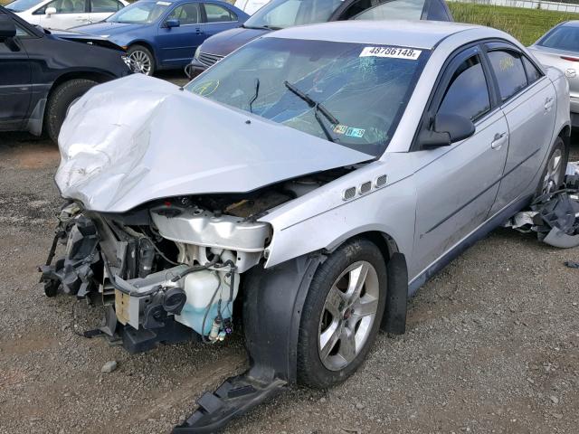 1G2ZJ57B494254720 - 2009 PONTIAC G6 SILVER photo 2