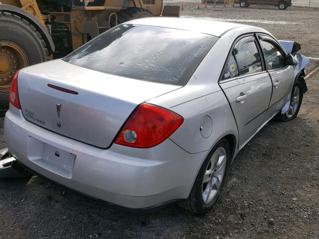 1G2ZJ57B494254720 - 2009 PONTIAC G6 SILVER photo 4