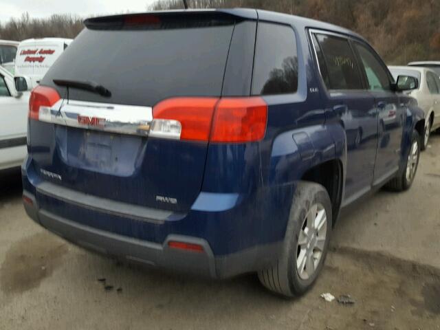 2CTFLCEW4A6282138 - 2010 GMC TERRAIN SL BLUE photo 4