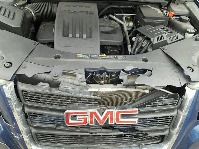 2CTFLCEW4A6282138 - 2010 GMC TERRAIN SL BLUE photo 7