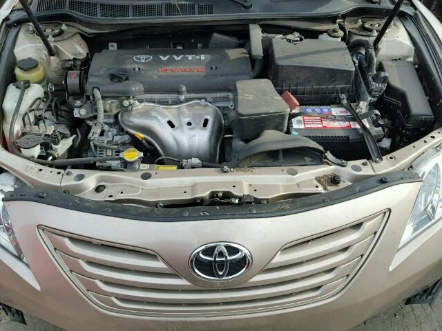 4T4BE46K99R057248 - 2009 TOYOTA CAMRY BASE GOLD photo 7