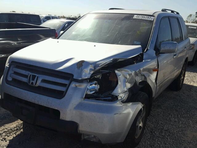 5FNYF28767B034499 - 2007 HONDA PILOT EXL SILVER photo 2