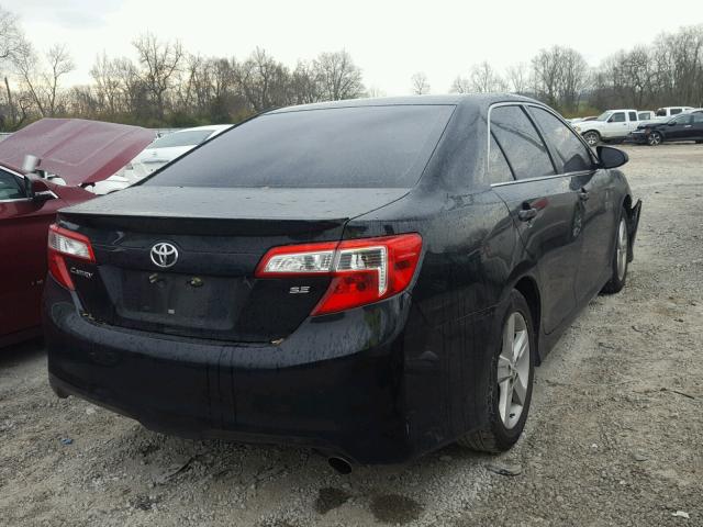 4T1BF1FK0EU337804 - 2014 TOYOTA CAMRY L BLACK photo 4