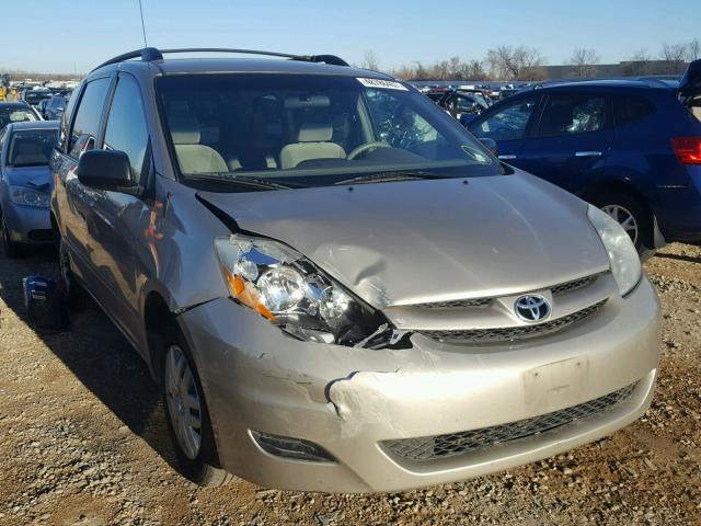 5TDZK23C37S014906 - 2007 TOYOTA SIENNA CE BEIGE photo 1