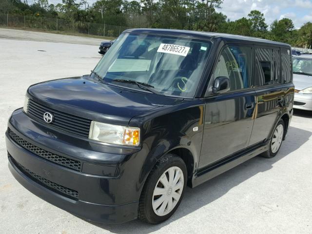 JTLKT334050185081 - 2005 TOYOTA SCION XB BLACK photo 2