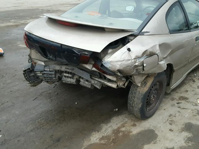 1G2JB124827204810 - 2002 PONTIAC SUNFIRE SE GOLD photo 9