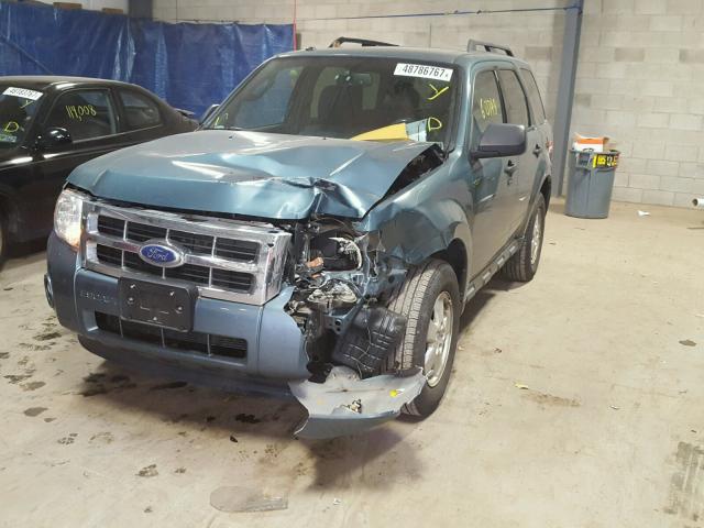 1FMCU0D79BKC01617 - 2011 FORD ESCAPE XLT BLUE photo 2