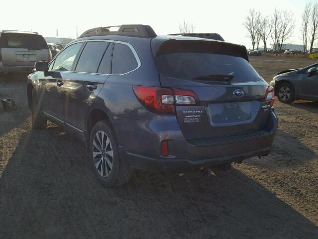 4S4BSFLC3G3360220 - 2016 SUBARU OUTBACK 3. GRAY photo 3