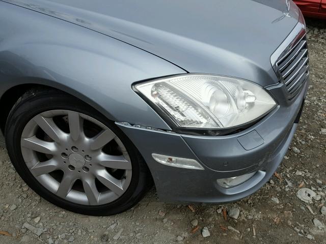 WDDNG86XX8A238051 - 2008 MERCEDES-BENZ S 550 4MAT BLUE photo 9