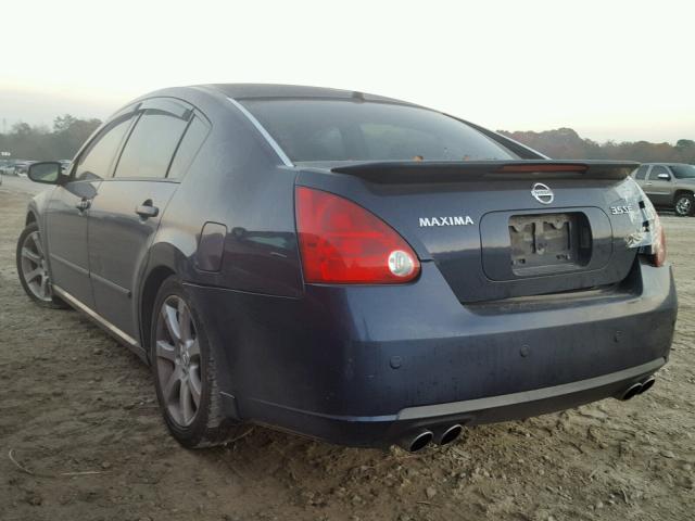 1N4BA41E67C846817 - 2007 NISSAN MAXIMA SE BLUE photo 3