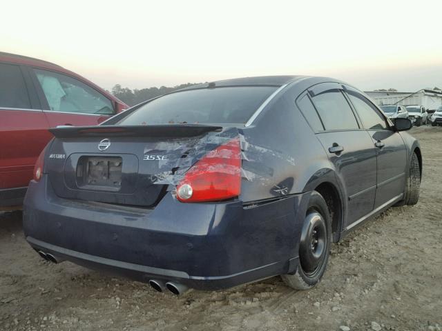 1N4BA41E67C846817 - 2007 NISSAN MAXIMA SE BLUE photo 4