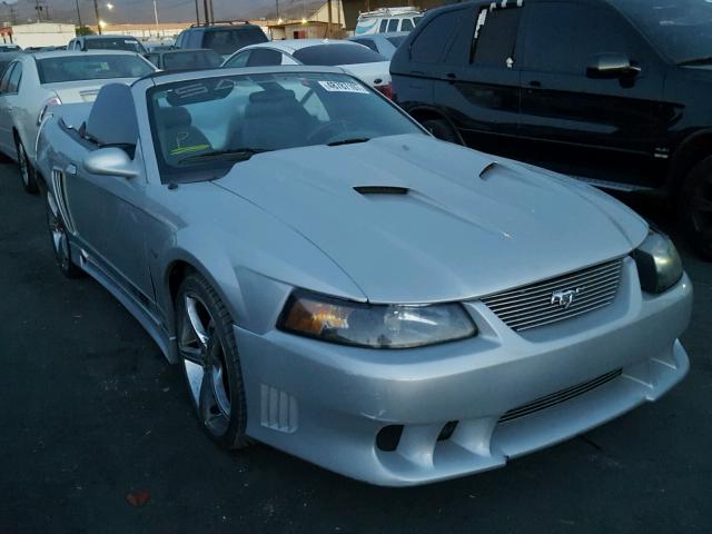 1FAFP45X32F218975 - 2002 FORD MUSTANG GT SILVER photo 1