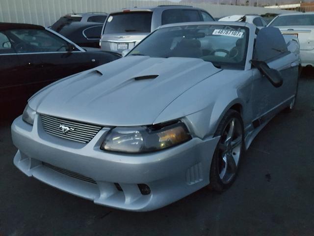 1FAFP45X32F218975 - 2002 FORD MUSTANG GT SILVER photo 2