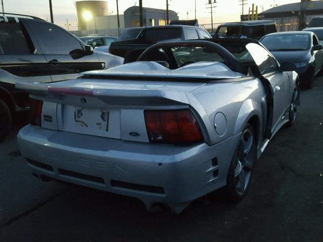 1FAFP45X32F218975 - 2002 FORD MUSTANG GT SILVER photo 4